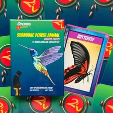 Shamanic Power Animal Oracle Cards Deck Esoteric Kim Roberts Findhorn
