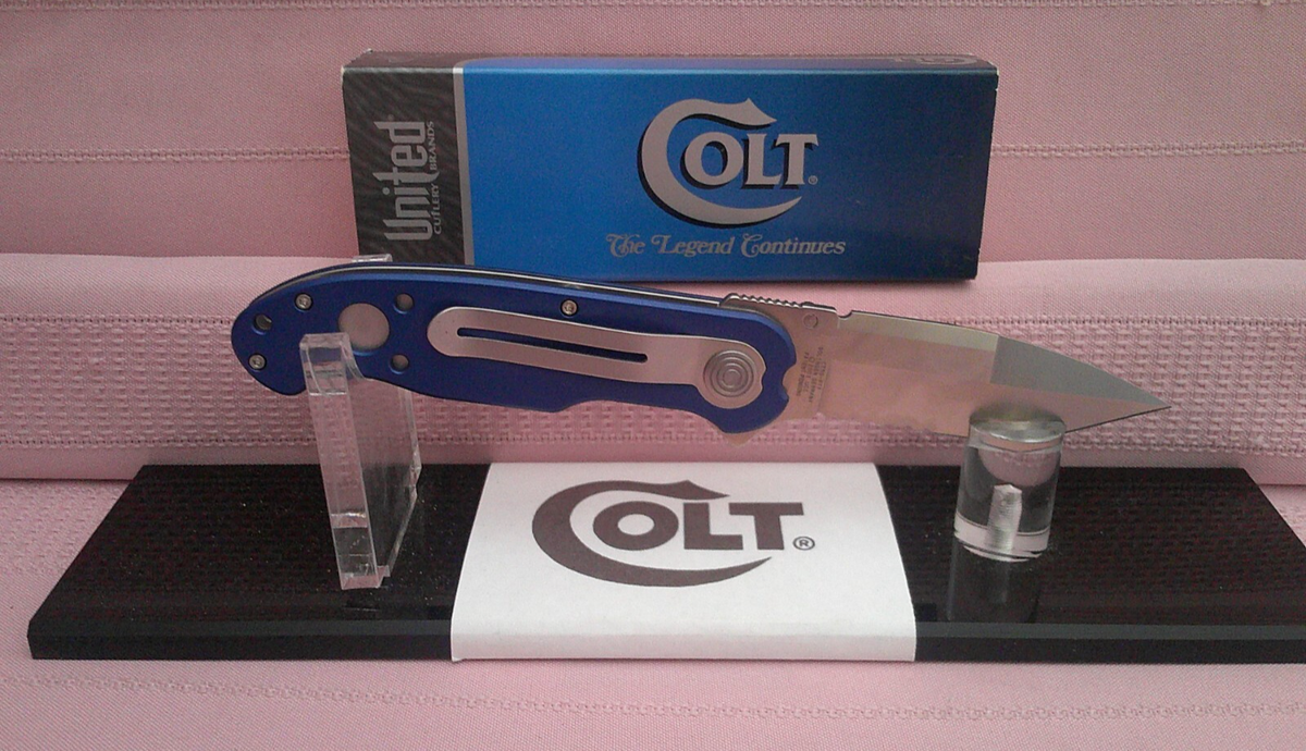 Impossible to Find Colt Police Task Force German Made Blue Folding