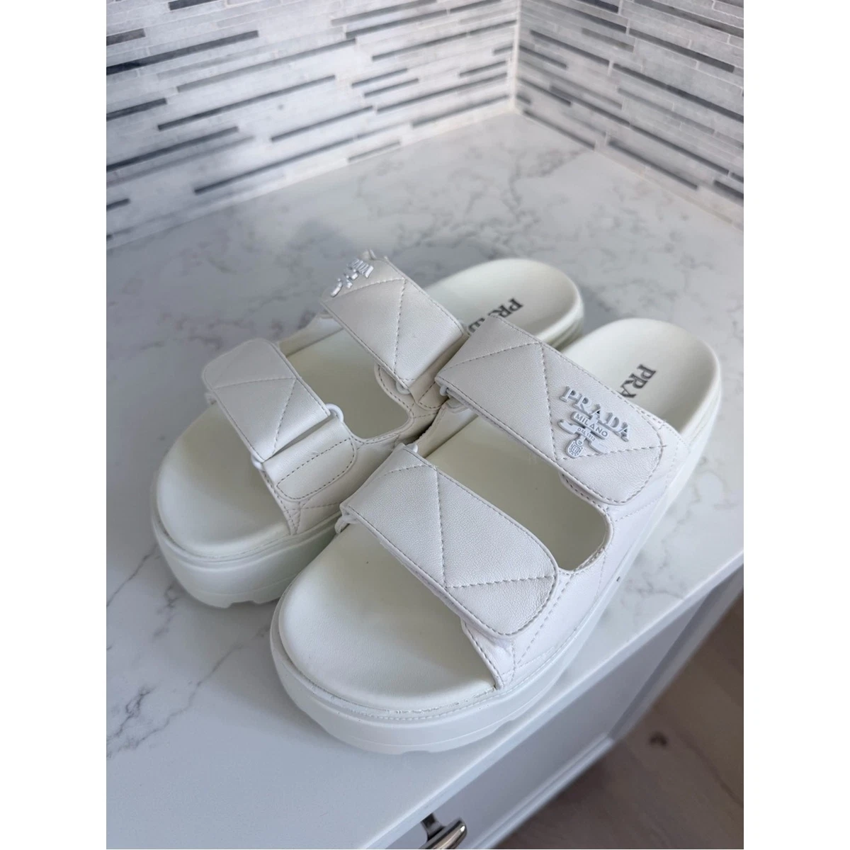 PRADA White Sandals for Women for sale | eBay