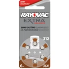 60 Rayovac Extra Hearing Aid Batteries Size: 312 + Battery Caddy, Exp 2029
