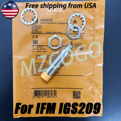 New 10-30VDC 100mA 12mm Inductive Proximity Switch Sensor Fits For IFM IGS209