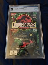 Jurassic Park #2 Topps Comic Book CBCS 9.8 Dave Cockrum Variant Very Rare!! 1993