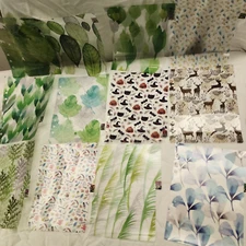 12-Pack Translucent 6-Holes PVC Insertable Binder Index, Multicolored