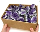 Wholesale Natural Amethyst Cluster Box: 'A' Grade Bulk Lots Amethyst Crystals