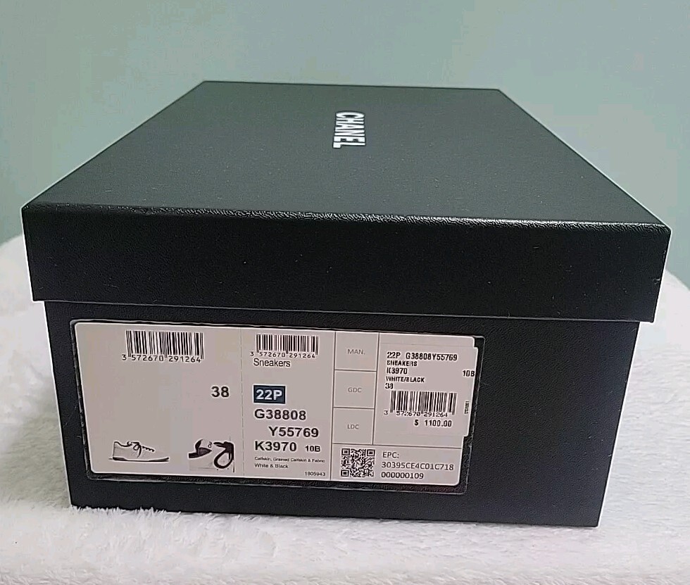 CHANEL 13.25” x 8” x 5” Authentic EMPTY Black Shoe Box CHANEL 13.25” x 8” x 5” Authentic EMPTY Black Shoe Box