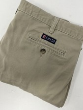 Chaps Ralph Lauren Pants Chino Mens Size W 40 Khaki Colored Used Clean GHP3.