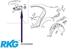 Tankmulde E-Klasse W213 A2136302803