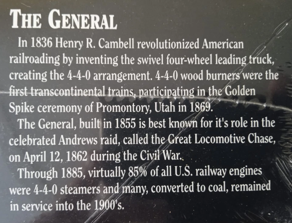 The General Steam Locomotive AMT/ ERTL 8124 1/25th - Immagine 4 di 4