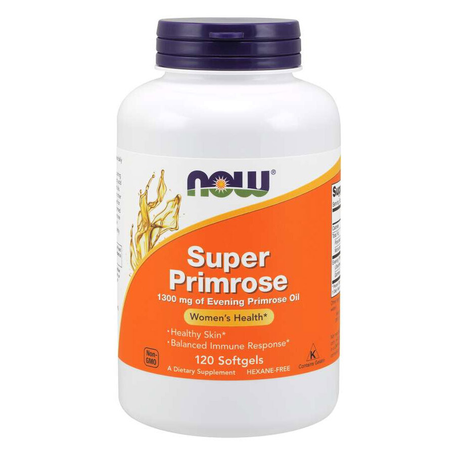 NOW FOODS Super Primrose, 1300mg - 120 softgels - estratto superiore di primula