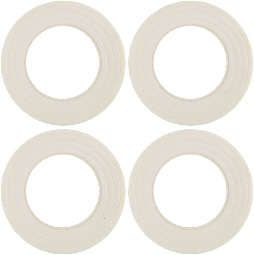 DECORA 1/2" Wide 4 Pieces White Floral Stem Wrap Tapes for Florist