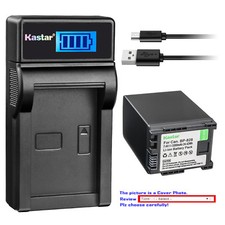 Kastar Battery LCD Charger for Canon BP-820 BP-828 Canon XA20 Video Camera