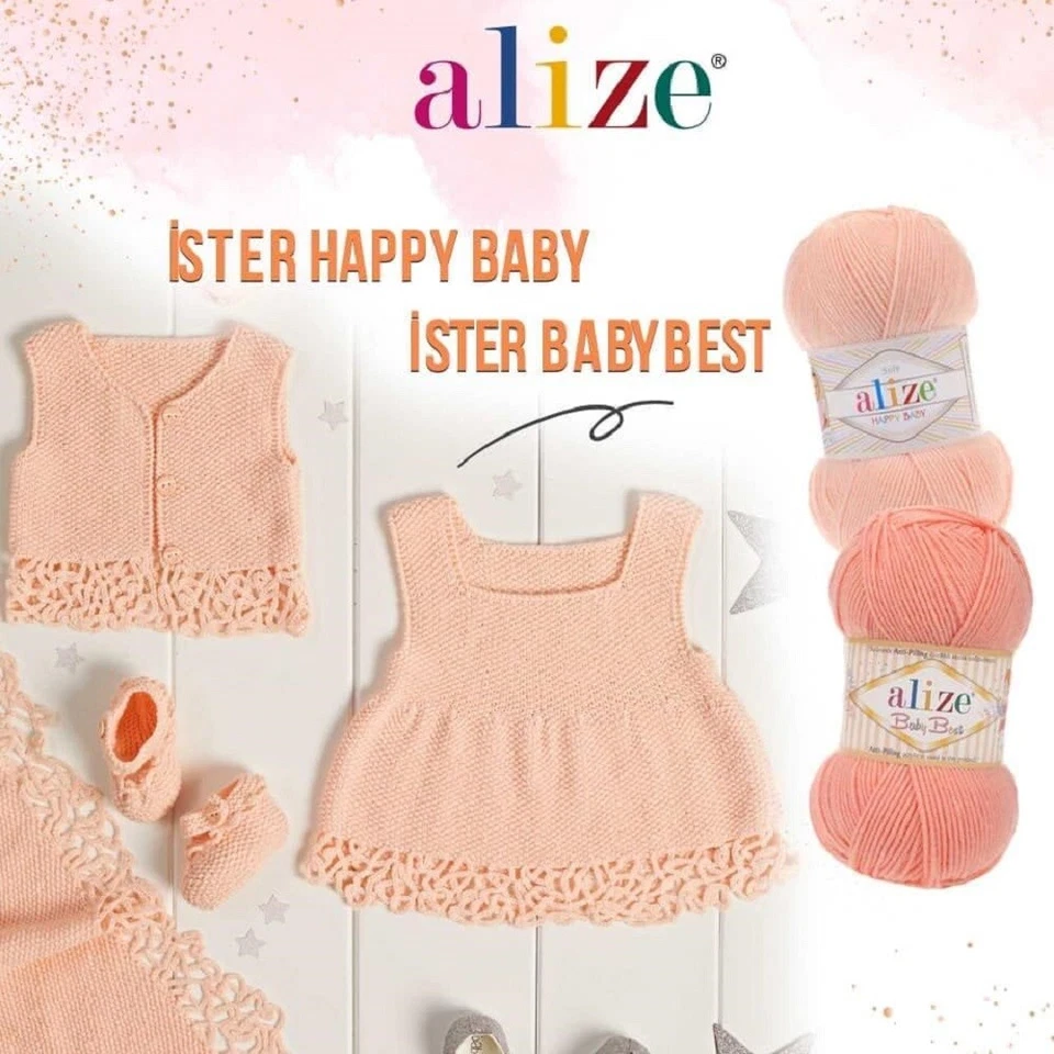 5 x 100 g ALIZE Baby Best Babywolle Antipilling  - Bild 4 von 4