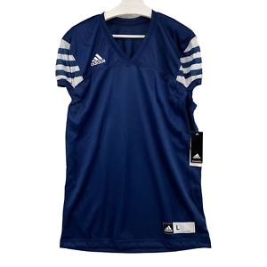 Details about Adidas Climalite Size Large Audible Football Practice Jersey in Blue White NWT