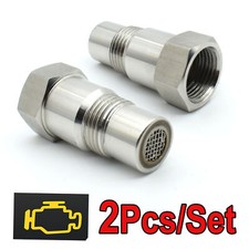 2Pc Car CEL O2 Oxygen Sensor Spacer Adapter Catalytic Converter Fix Engine Light