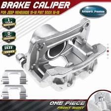 Front Right Disc Brake Caliper w/ Bracket for Jeep Renegade 2015-2018 Fiat 500X