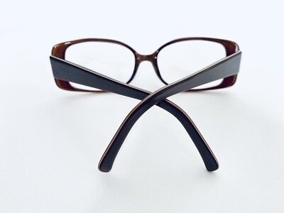 Anne Klein Brown Lucite Rectangle Frame Glasses AK5103 K5141  display picture 1