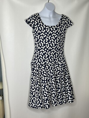 FiveLoaves TwoFish Girls Blue White Polka Dot Drop Waist Jacquard Dress Sz 16