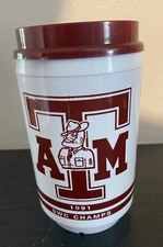 Texas A&M Gig 'Em Aggies Naturally Insulated Teledyne Mecca Mug '91 SWC Champs