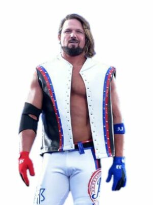 AJ Styles WWE Allen Neal Jones Leather Vest