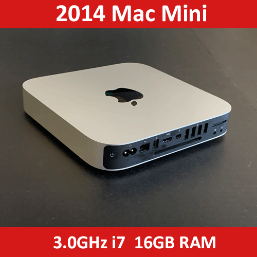 2014 Mac Mini 3.0GHz i7 16GB RAM 256GB Pcie SSD+ 1TB SATA SSD - Afbeelding 1 van 1