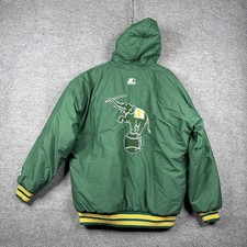 Vintage Oakland Athletics Jacket Mens XL Green MLB Baseball Starter 90s