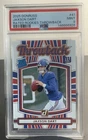 Jaxson Dart 2025 Panini Donruss - Rated Rookies Throwbacks #41 (RC) PSA 9 GIANTS