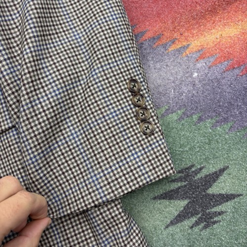 Brooks Brothers Blazer 44R Wool Madison Lanificio Di Pray Check Plaid Sport Coat - Picture 7 of 17