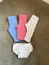 Baby Girl Primark And Next Leggings And Bloomer Bundle 0-3 Months