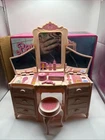 VINTAGE 1985 Barbie Dream Glow Vanity Dream House & Accessories