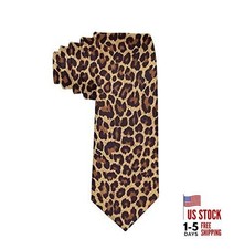 Fashion Cool Cheetah Leopard Necktie for Men, Casual Gentleman Necktie, Suit