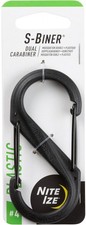 Nite Ize S-Biner Plastic Dual Carabiner 4 - Black