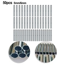 50pcs Heavy Duty Connector Tubes for Camping Tents 5mm/6mm Diameter Fit