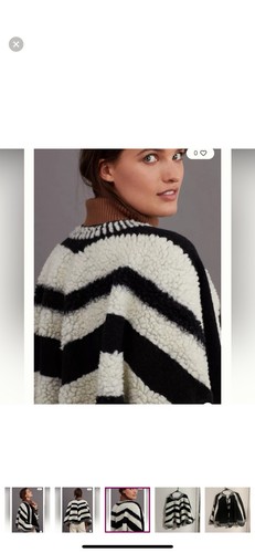 ANTHROPOLOGIE Maeve Dusk & Dawn Capelet Open Front Pullover Neutrales Motiv Neu - Bild 9 von 11