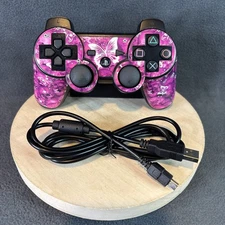 PlayStation 3 - OEM PS3 Sixaxis DualShock 3 Black Controller w/ Sticker - Tested