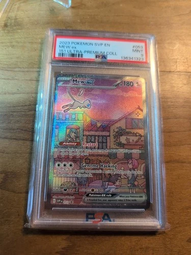 Mew Ex  151 Ultra Premium Collection 053 Black Star Promo. PSA 9 Mint. Free Ship