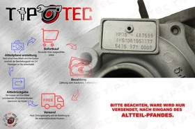 Turbolader 54359710009 Peugeot 206/207 Ford Fiesta 02>12 1.4 Tdi 0375G9 1348618 