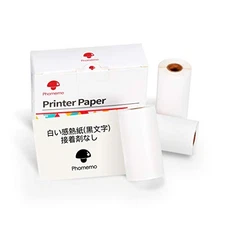 Genuine Phomemo M02/M02S/M02 PRO/P2S/M03/M04AS/M04S Thermal Paper Rolls 3-Roll
