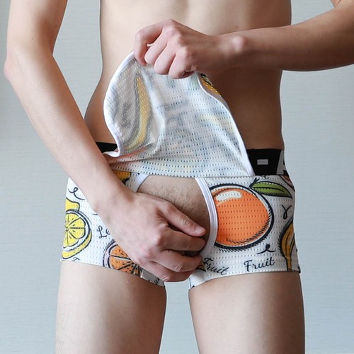 Pantalones cortos delanteros de seda suaves calzoncillos de seda ropa interior - Imagen 7 de 25