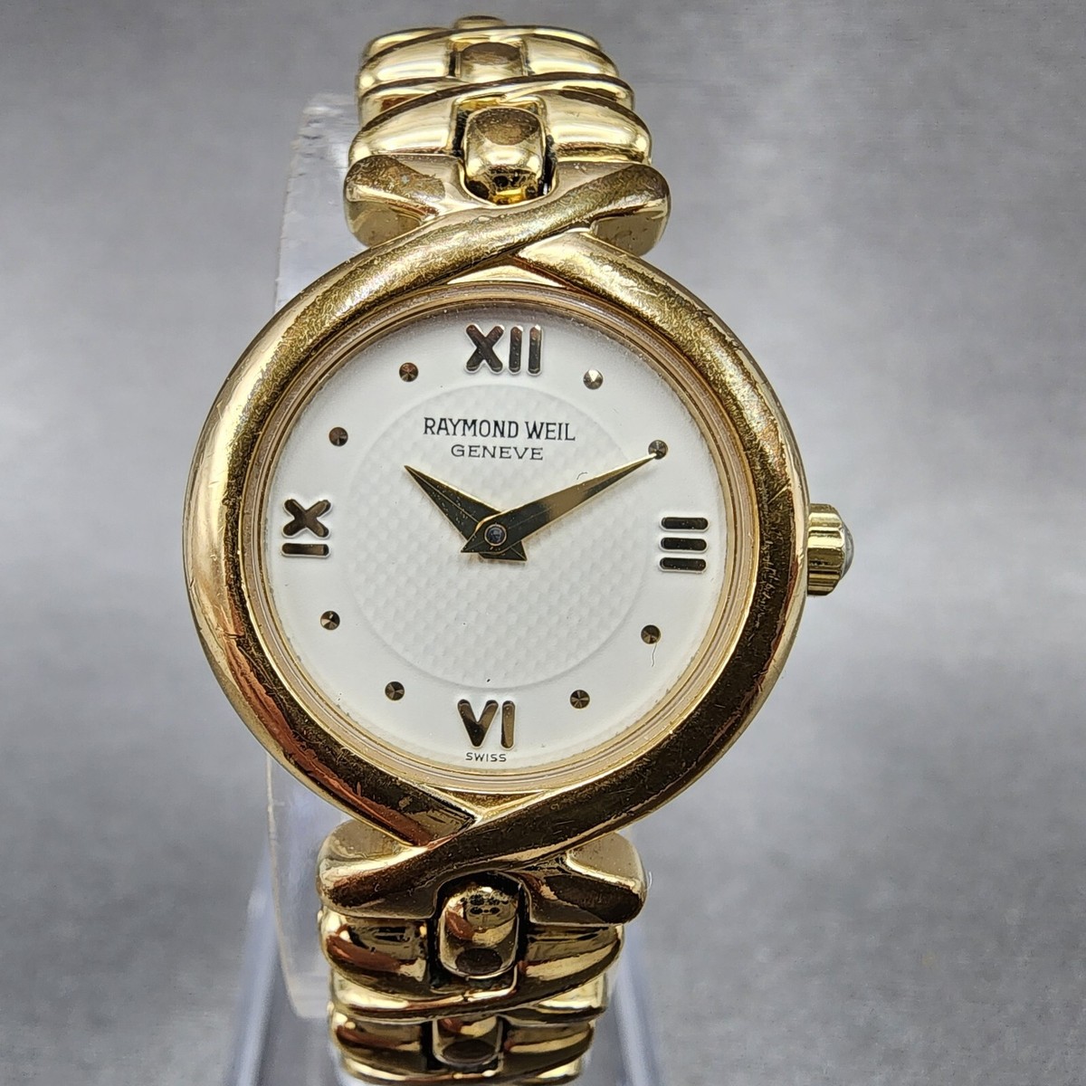 Raymond Weil Watch Women 22mm Cream Dial Gold Plated Round