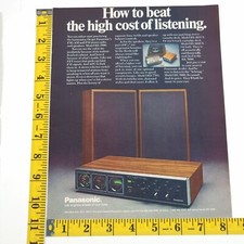 Vintage Panasonic AM/FM RE-7680 Full-Color Print Ad Nov 1972 Car Craft Magazine