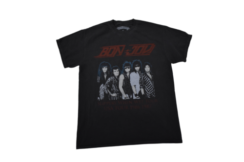 Bon Jovi Womens Bon Jovi Distressed Style Shirt New S/M - Picture 1 of 6