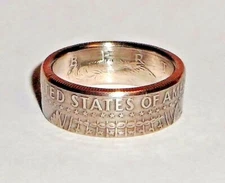 "Sealed" US PRIDE KENNEDY  HALF DOLLAR coin ring size 7-15 show US pride JFK