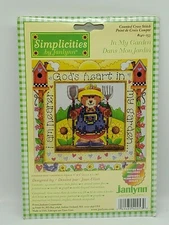 Janlynn Simplicities Counted Cross Stitch Kit In My Garden Nearer To G  NEW