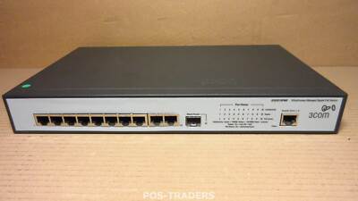 3com 3CDSG10PWR Gigabit PoE Switch 10-Port 10/100/1000 OfficeConnect Managed 