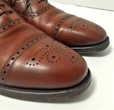 Bowen Oxford Dress Shoes Made In England Cap Toe Brown  display picture 2