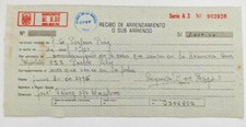 Peru 1975 Document Recibo with revenue #903920