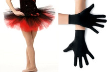 Swing With Me Dance Costume Child X-Small Ballet Tap Tutu Skirt  Gloves Only