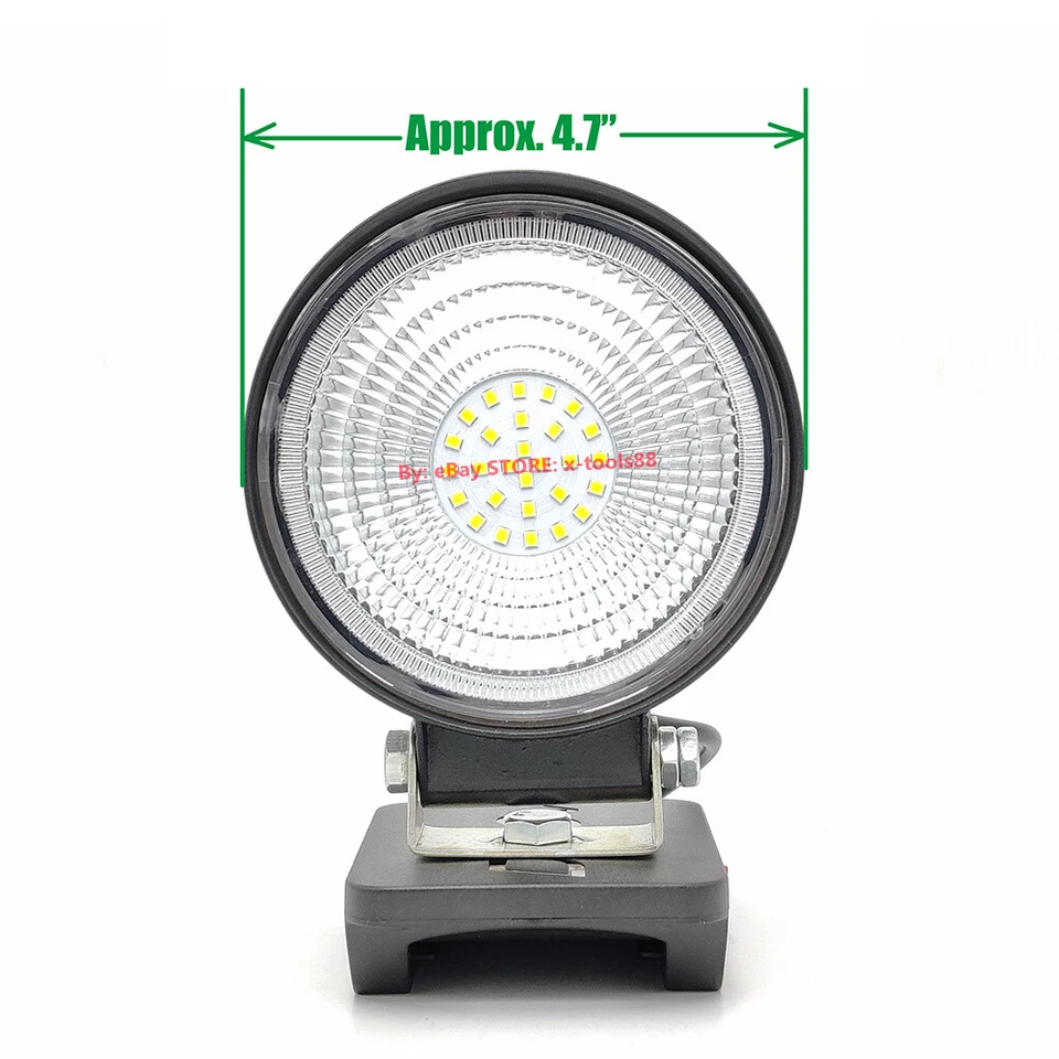 1x LED Flood Light fits DeWalt 20v MAX Li-Ion Batteries (2000LM)- w/BMS Board - Image 2 of 4