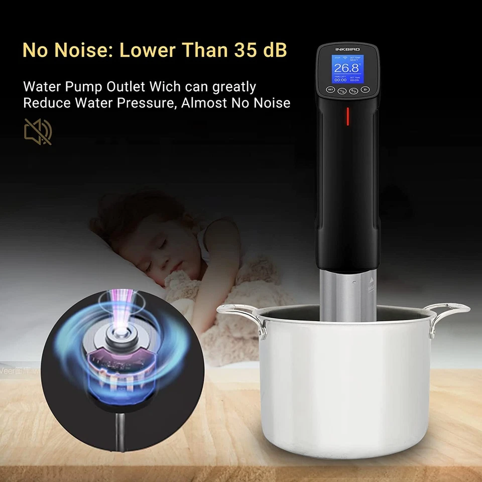 INKBIRD Sous Vide Precision Cooker WiFi Vacuum Sealer Machine Food Saver Storage - Image 4 of 4