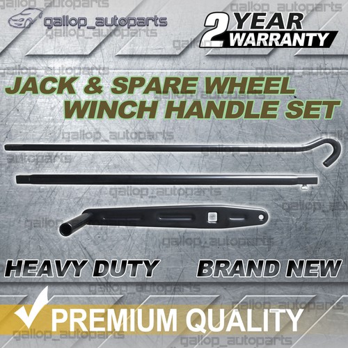 3PCS Jack and Spare Wheel Winch Winder Handle Set for Toyota Hilux